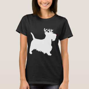 Schotse Terrier Rendier Kersthond Scottie T-shirt