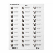 Schotse Terrier retour adreslabels Etiket (Full Sheet)