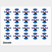 Schotse terriër ronde sticker (Vel)