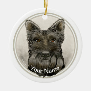 Schotse Terrier Rondo Ornament