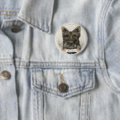 Schotse Terrier Rondo  Ronde Button 5,7 Cm (In situ)