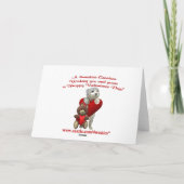 Schotse Terriër Roos en Harten Valentijn Feestdagen Kaart (Achterkant)