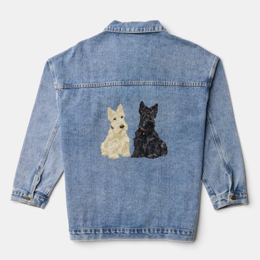 Schotse Terriër Samenkomst Denim Jacket (Achterkant)