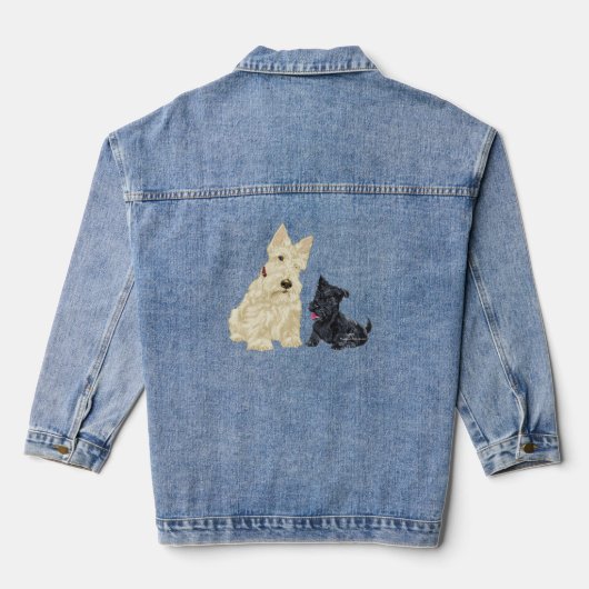 Schotse Terrier Samenkomst Denim Jacket (Achterkant)