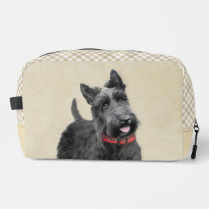 Schotse Terrier Schilderen Zwarte Originele Hond A Toilettasje