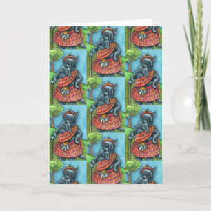 SCHOTSE TERRIER, SCHOTSE HOND Kilt Sporran Blank Kaart