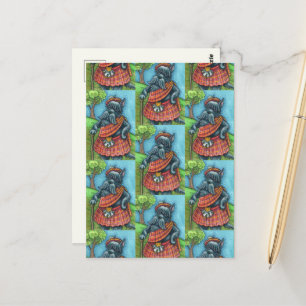 SCHOTSE TERRIER, SCHOTSE HONDENPRIDE Kilt Sporran Briefkaart