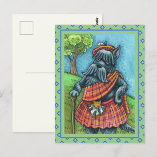 SCHOTSE TERRIER, SCHOTSE HONDENPRIDE Kilt Sporran Briefkaart