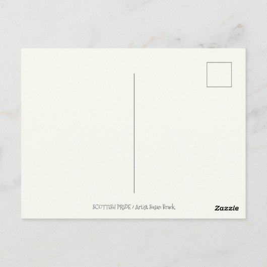 SCHOTSE TERRIER, SCHOTSE HONDENPRIDE Kilt Sporran Briefkaart (Achterkant)