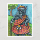 SCHOTSE TERRIER, SCHOTSE HONDENPRIDE Kilt Sporran Briefkaart (Voorkant)