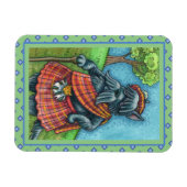 SCHOTSE TERRIER, SCHOTSE HONDENPRIDE Kilt Sporran Magneet (Horizontaal)