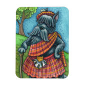 SCHOTSE TERRIER, SCHOTSE HONDENPRIDE Kilt Sporran Magneet (Verticaal)