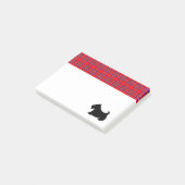 Schotse Terrier Schotse Ruit Notitieblok Cadeau Post-it® Notes (Schuin)