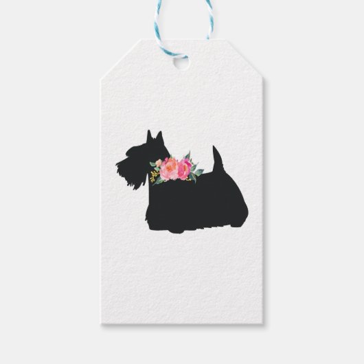 Schotse terrier Scottie Dog Cadeaulabel (Voorkant)