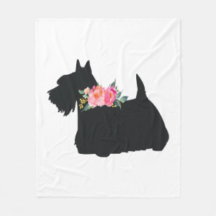 Schotse terrier Scottie Dog Fleece Deken