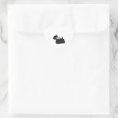 Schotse terrier Scottie Dog Hart Sticker (Tas)