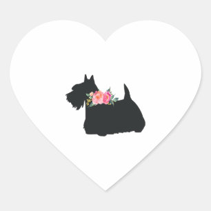 Schotse terrier Scottie Dog Hart Sticker