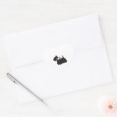 Schotse terrier Scottie Dog Hart Sticker (Envelop)