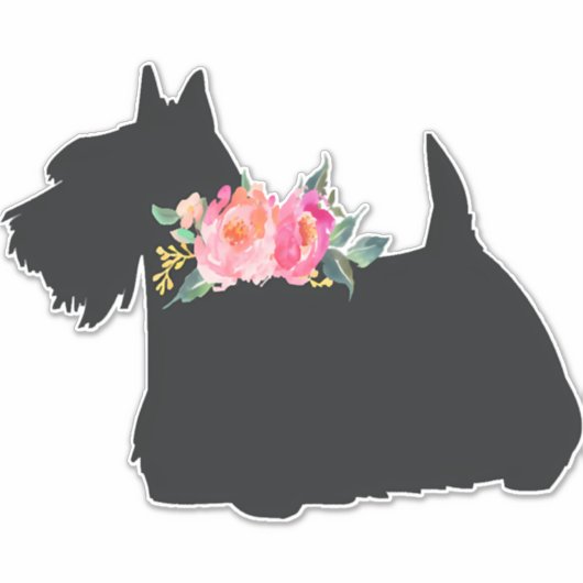 Schotse terrier Scottie Dog Sticker (Voorkant)