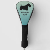 Schotse Terriër Scottie Hond Aangepaste Tekst Golfheadcover (Voorkant)