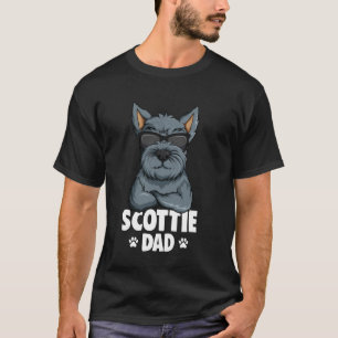 Schotse Terrier Scottie Vader Hond T-shirt