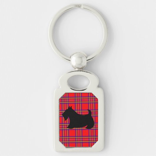 Schotse Terrier Scotty Dog Sleutelhanger Cadeau (Voorkant)