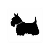 Schotse Terriër, silhouet/kraag, terrier hond Rubberstempel (Afrduk)