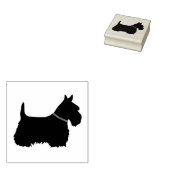 Schotse Terriër, silhouet/kraag, terrier hond Rubberstempel (Gestempeld)