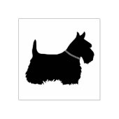 Schotse Terriër, silhouet/kraag, terrier hond Rubberstempel (Afrduk)