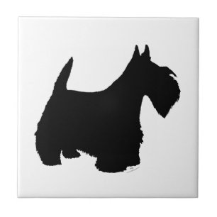 Schotse Terrier Silhouet Tegeltje