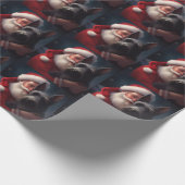 Schotse Terriër Sinterklaas Feestelijke Kerstmis Cadeaupapier (Hoek)