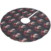 Schotse Terriër Sinterklaas Feestelijke Kerstmis Kerstboom Rok (Gekanteld)