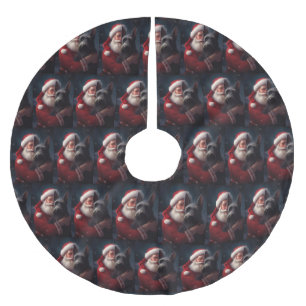 Schotse Terriër Sinterklaas Feestelijke Kerstmis Kerstboom Rok