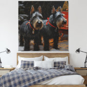Schotse Terrier Sneeuw Slede Kerst Decoratie (Insitu (Slaapkamer))