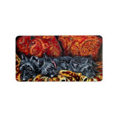 Schotse Terriër Sofa Etiket (Voorkant)