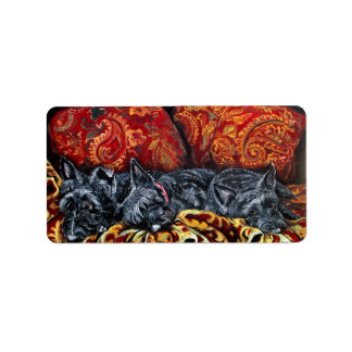 Schotse Terriër Sofa Etiket