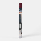 Schotse terriër speelt kerstsneeuw iPhone 16 hoesje (Rechterkant)