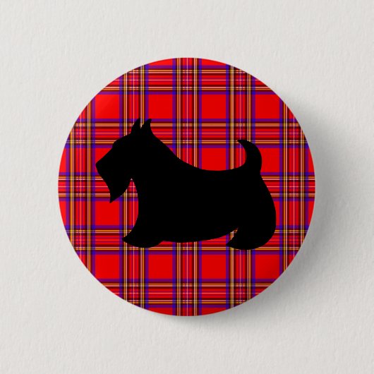 Schotse Terrier Speld Ronde Button 5,7 Cm (Voorkant)