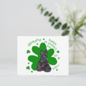 Schotse Terrier St. Paddys Day Briefkaart (Staand voorkant)