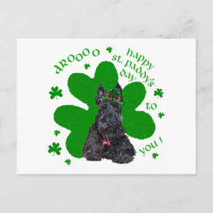 Schotse Terrier St. Paddys Day Briefkaart