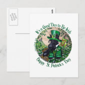 Schotse Terriër St. Patrick's Day Briefkaart (Voorkant / Achterkant)