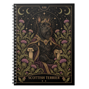 Schotse Terrier, Starlit Tarot Kunst Notitieboek