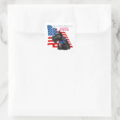 Schotse Terrier STEMMEN Vierkante Sticker (Tas)