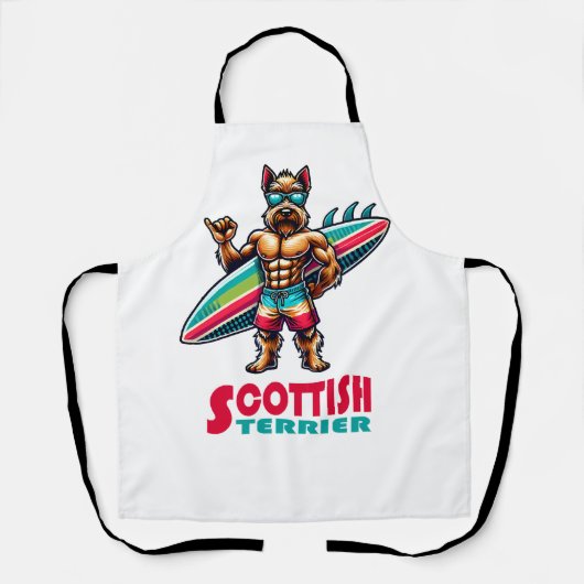 Schotse Terrier Surfer Schort (Voorkant)