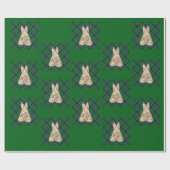 Schotse Terrier Tartan Cadeaupapier (Vlak)