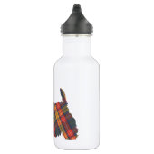 Schotse Terriër Tartan Silhouet Waterfles (Rechts)