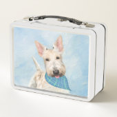 Schotse Terrier Tarwebruine Hond Schilderij Origin (Achterkant)