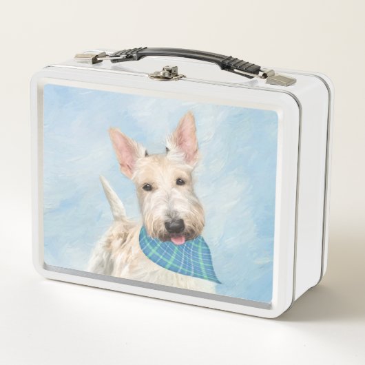 Schotse Terrier Tarwebruine Hond Schilderij Origin (Voorkant)