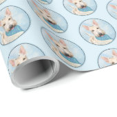 Schotse Terrier Tarwebruine Hond Schilderij Origin Cadeaupapier (Rol Hoek)