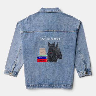 Schotse Terrier Terug naar School Denim Jacket